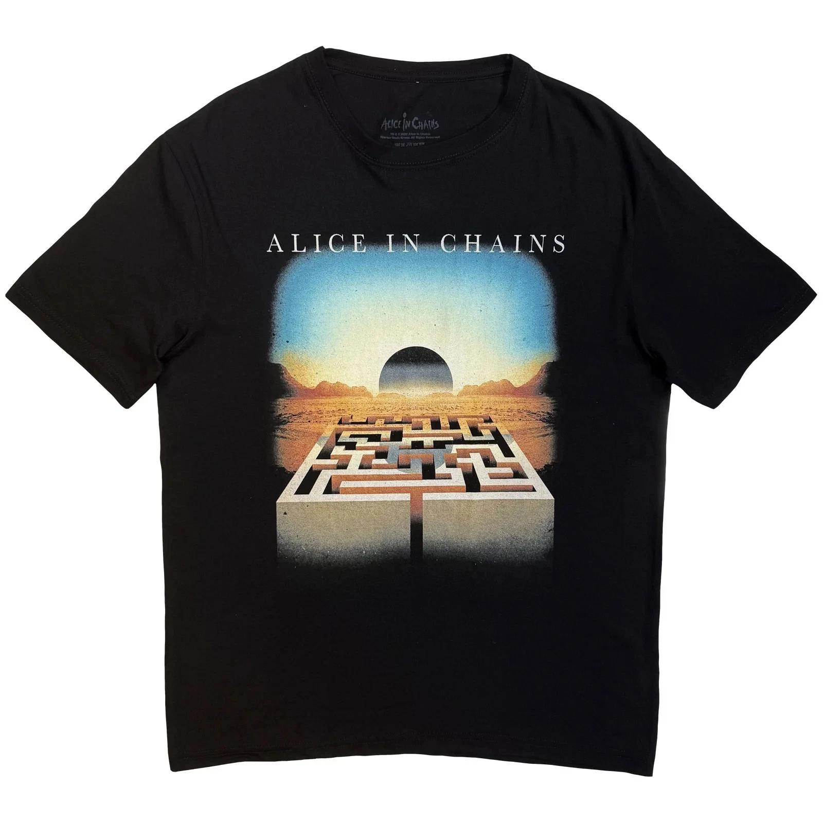 Alice In Chains T-Shirt: Maze Scape (Black) OFFICIAL NEW S