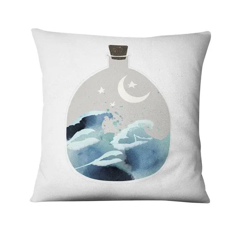 Forest Deer Decorative Pillowcase Living Room Office Home Pillowcase Car Ornaments