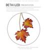 Car Charms Rear View Accessories, Leather Maple Leaves Ornaments Hanging Pendant Interior Decoration