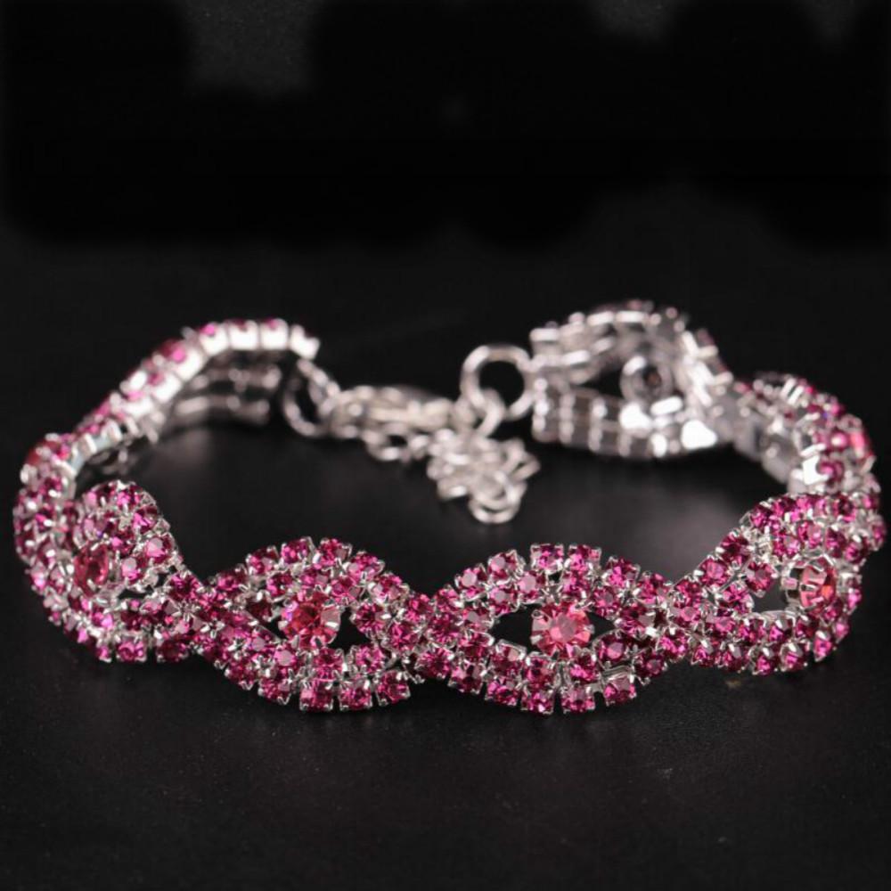 Мода Элегантный Полый Венок Браслет Браслет для Женщин Девушка Подарок розы красного