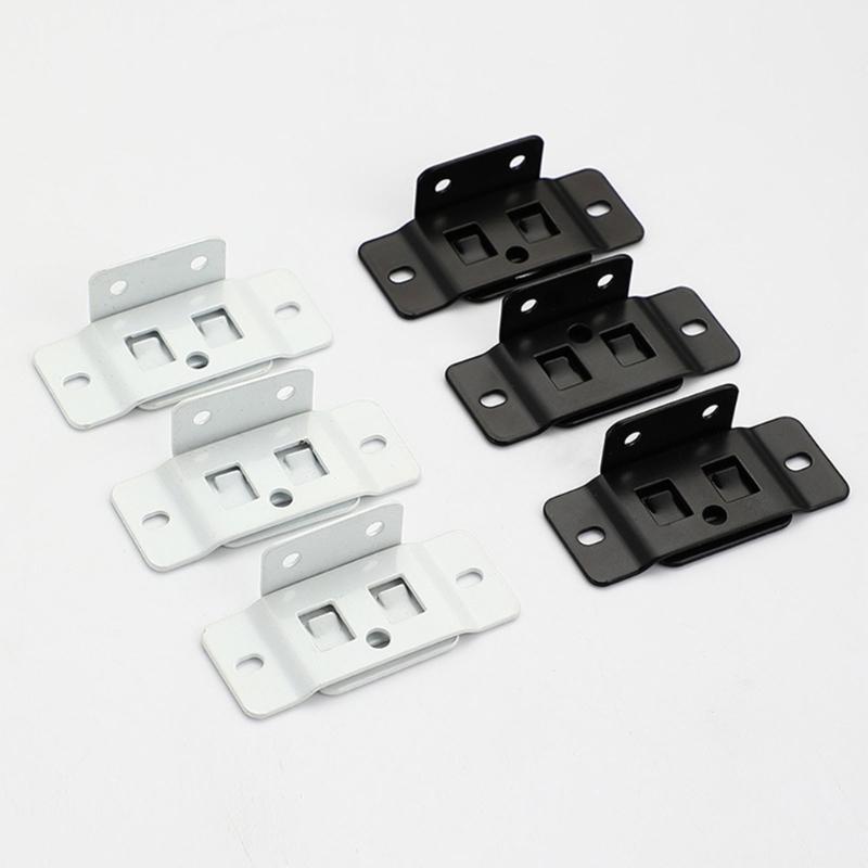 Locking Shelf Fixing Hardware, Steel Support Parts with Mounting Holes for Cabinet Board Installation and Repair