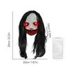 Halloween Ghost Face Mask Novelty Halloween Household Products Ghost Face Horror Mask Realistic Shape 160 Grams Long Haired Mask