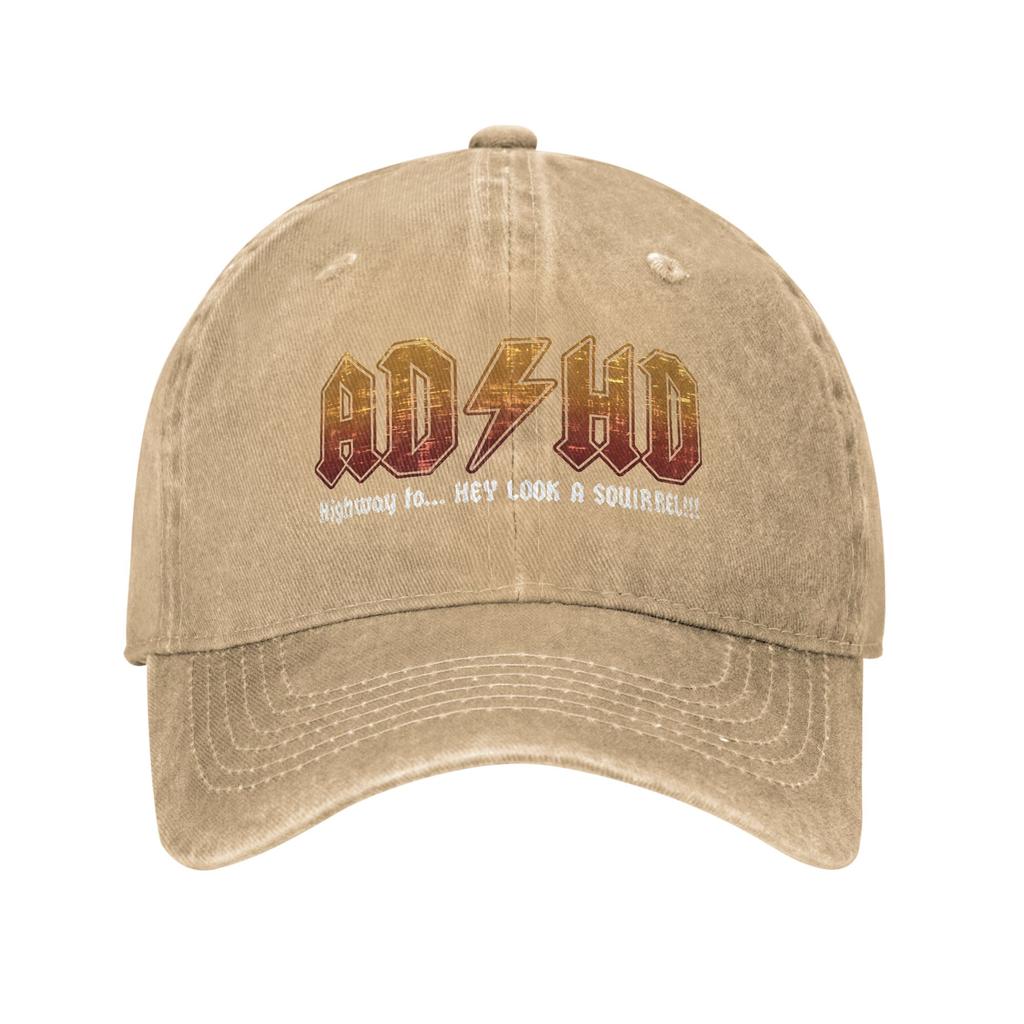 Baseball Cap ADHD Highway To Hey Look A Squirrel   Summer Casual Trucker Hat  Women Unisex Print Outdoor Gym Sun Visor Snapback Cap