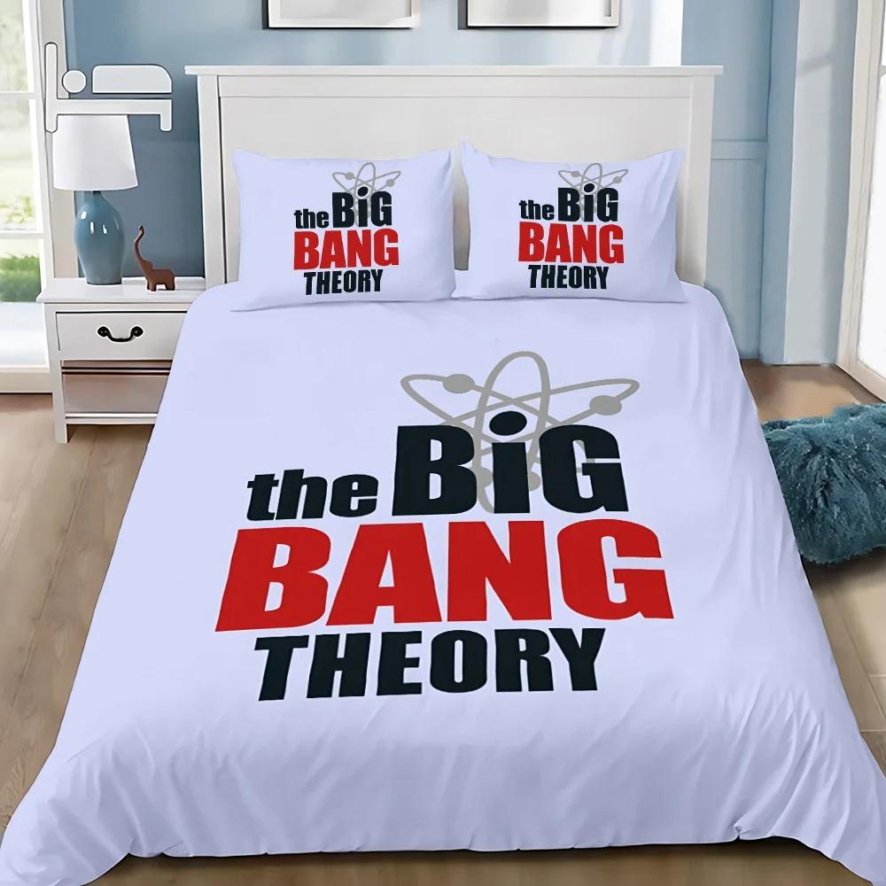 TV TBBT Bedding Set The Big BangS TheoryS Quilt Cover plot characters Printing Pillowcase Bedding Set Children Gift