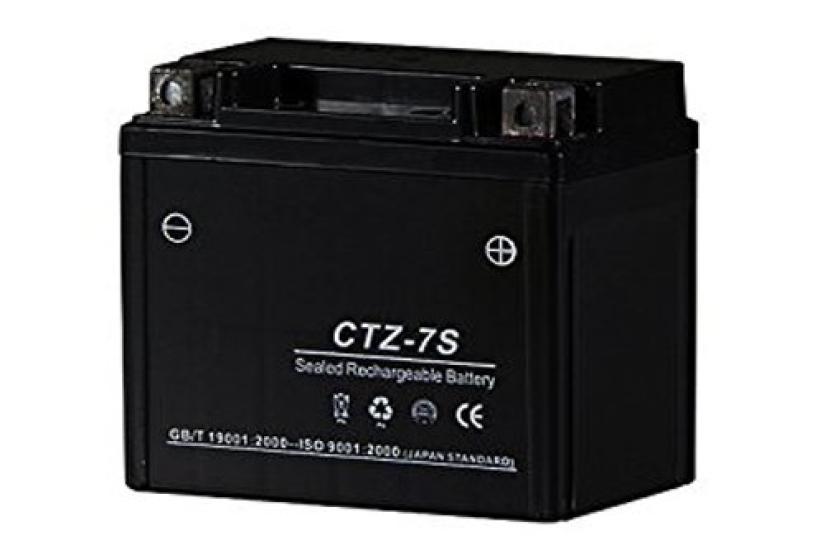 Bike Parts Center Yuasa Compatible Sealed and Motorcycle Battery for with YTZ-7S Battery, Pre-filled Charged, High-Performance CTZ-7S [Compatible