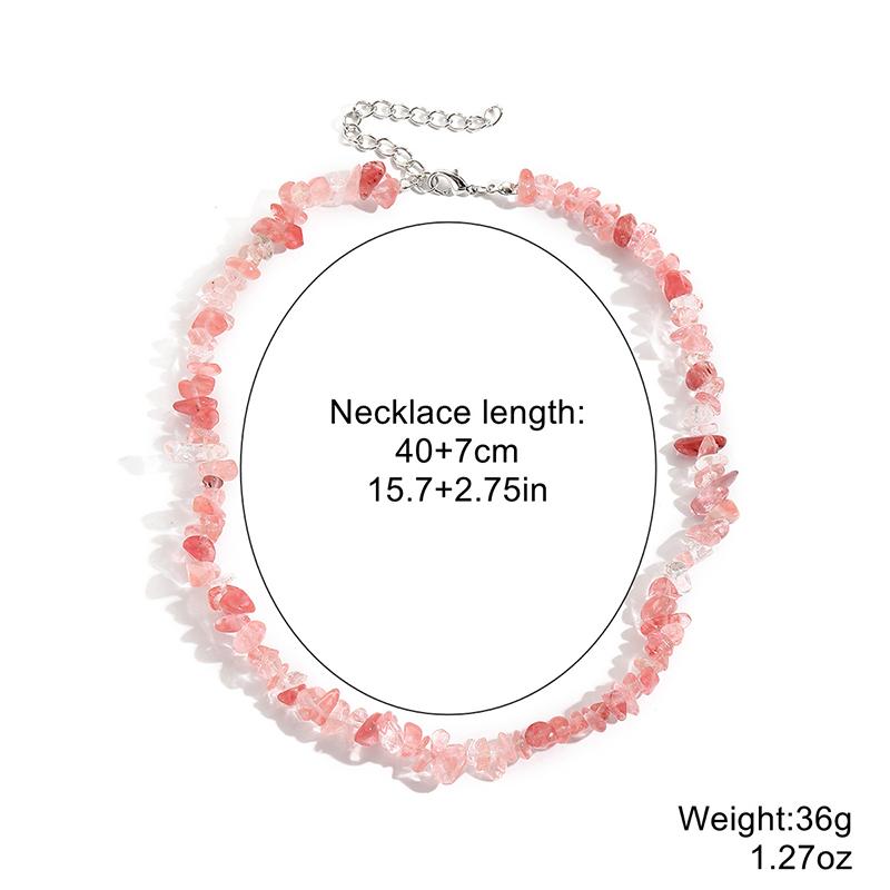 Натуральный камень Бирюза Хрусталь Бусины Чокер Ожерелье Для Женщин, Модный Неправильный Богемный Исцеляющий Кристалл Чокер Украшение A3