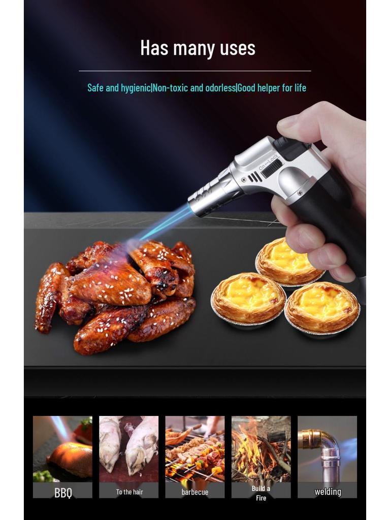 Portable Direct-Charge Cigar and BBQ Ignition Torch Lighter