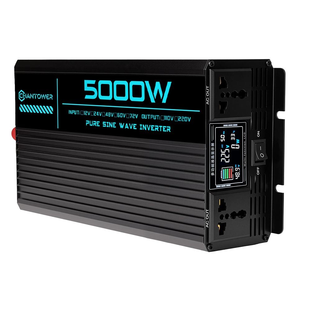 Pure Sine Wave Inverter DC 72V To AC 220V/110V  4000W 5000W 6000W Power Converter Car Solar Inverter