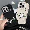 Case for iPhone XR 12 13 16 Pro Max 11 17 Air 15 Plus 14 8 Soft Phone Cover Cartoon Cute Panda