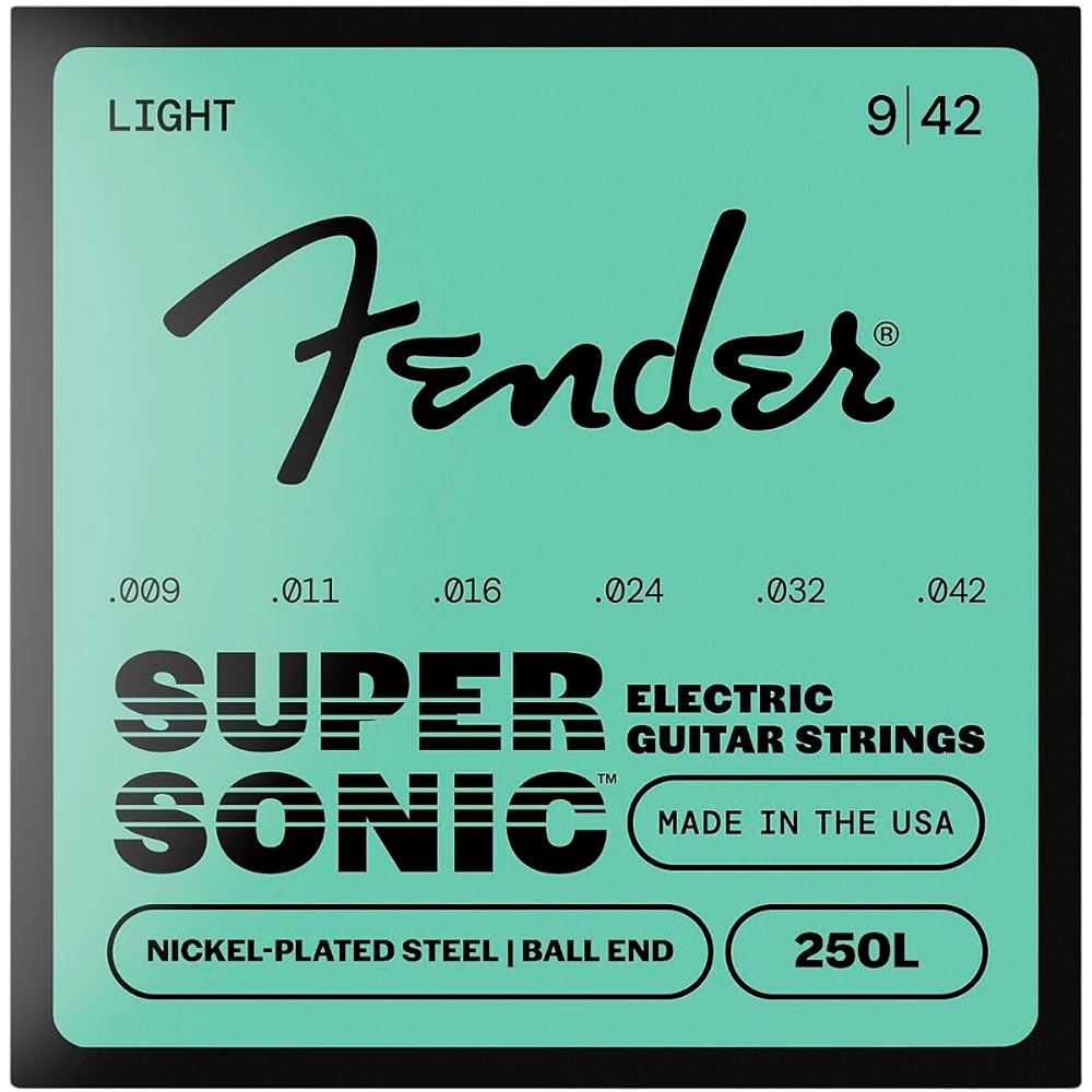 Fender Fender Electric Guitar Strings SuperSonic™ 250L Guitar Strings, Nickel-Plated Steel, Ball ...