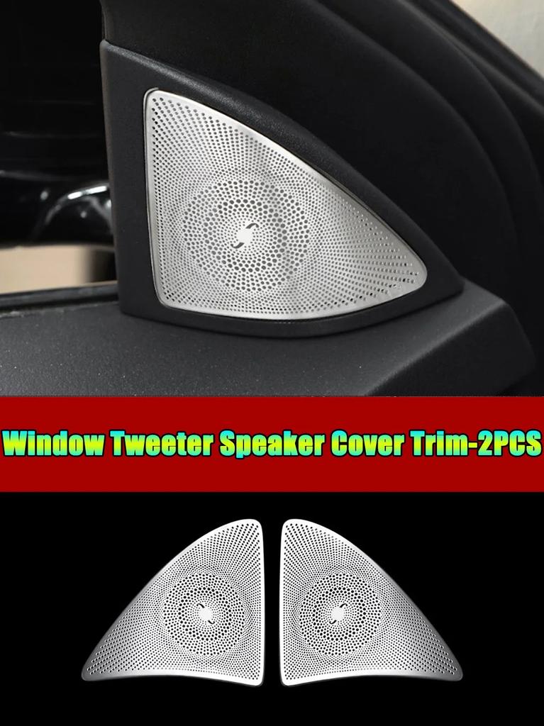 For Mercedes Benz S Class W222 2014-2020 Car Accessories Door Loudspeaker Window Triangle Tweeter Audio Speaker Cover Trim Frame KIY7