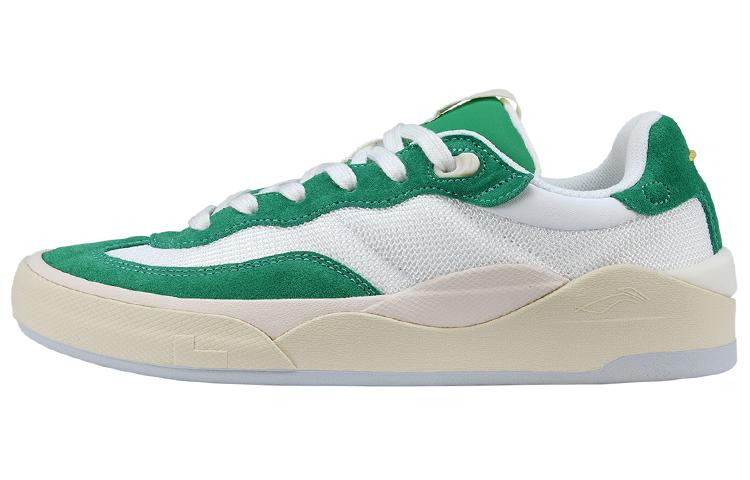 Li Ning Skategeneral Низкие кеды для скейтбординга Женские Бело-зеленые AEPSA50-4 37