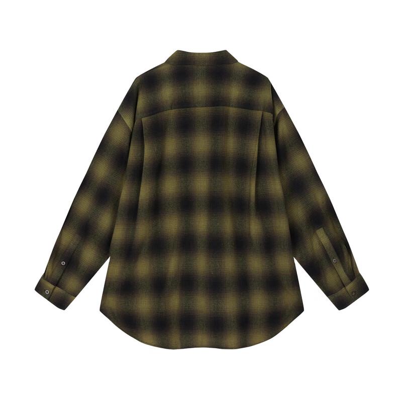 JNBY Plaid Wool Blend Long Coat