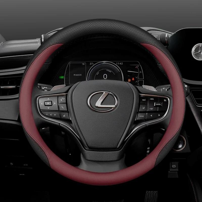 Leder Auto Lenkradabdeckung für Lexus NX350 RX NX RX450h LX600 LBX ES NX250 ES350 RX350 RX350h 2021 2022 2023 2024 2025