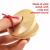 Wooden Castanets Wood Percussion Flamenco Musical Instrument Kids Toddler Toys