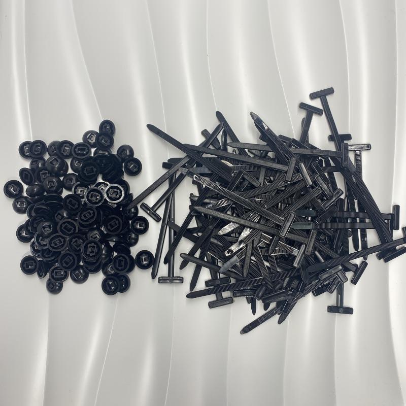 200/100pcs Heavy-Duty Self-Locking Nylon Cable Ties with Black Plastic Zipper Pulls - for Car Repair, Home, Office & Outdoor Use