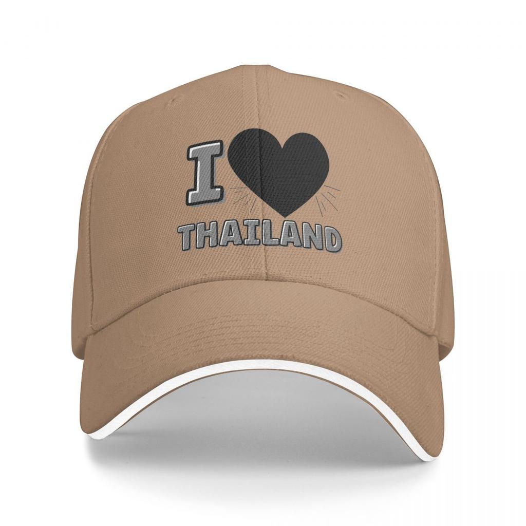 I Love Thailand Baseball Caps Snapback Baseball Hats Breathable Casual Casquette Outdoor Unisex
