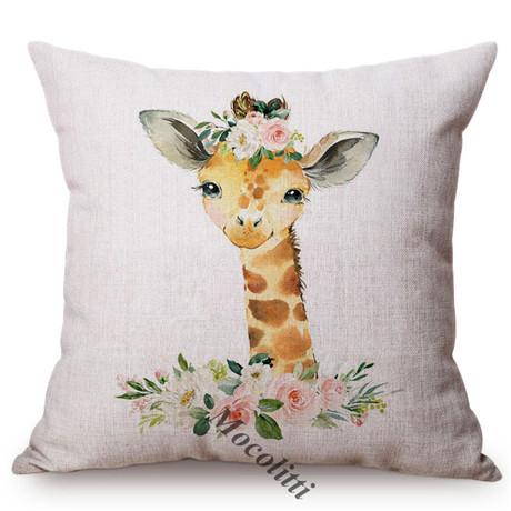 Nordic Animals Koala Duckling Bunny Pillow Case Cute Birthday Gift Kid'S Room Sofa Decoration Car Linen Cushion Cover Cojines