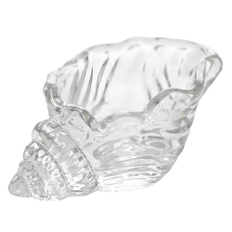 

Clear Glass Conch Shape Vase Decorative Sea Shell Tealight Candle Holders Bowl For Flowers Succulents Planter Home Decors 1