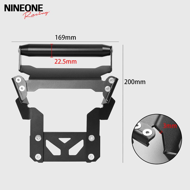 Para Honda Forza350 Forza 350 NSS350 NSS 350 2021-2025 Soporte de Navegación para Motocicleta Soporte para Teléfono GPS Adaptador Soporte Acero al Carbono