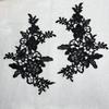 Black Water-Soluble Lace Polyester Light Embroidery Flower Patch Hollow Cloth Sticker Flower Diy Clothing Accessories