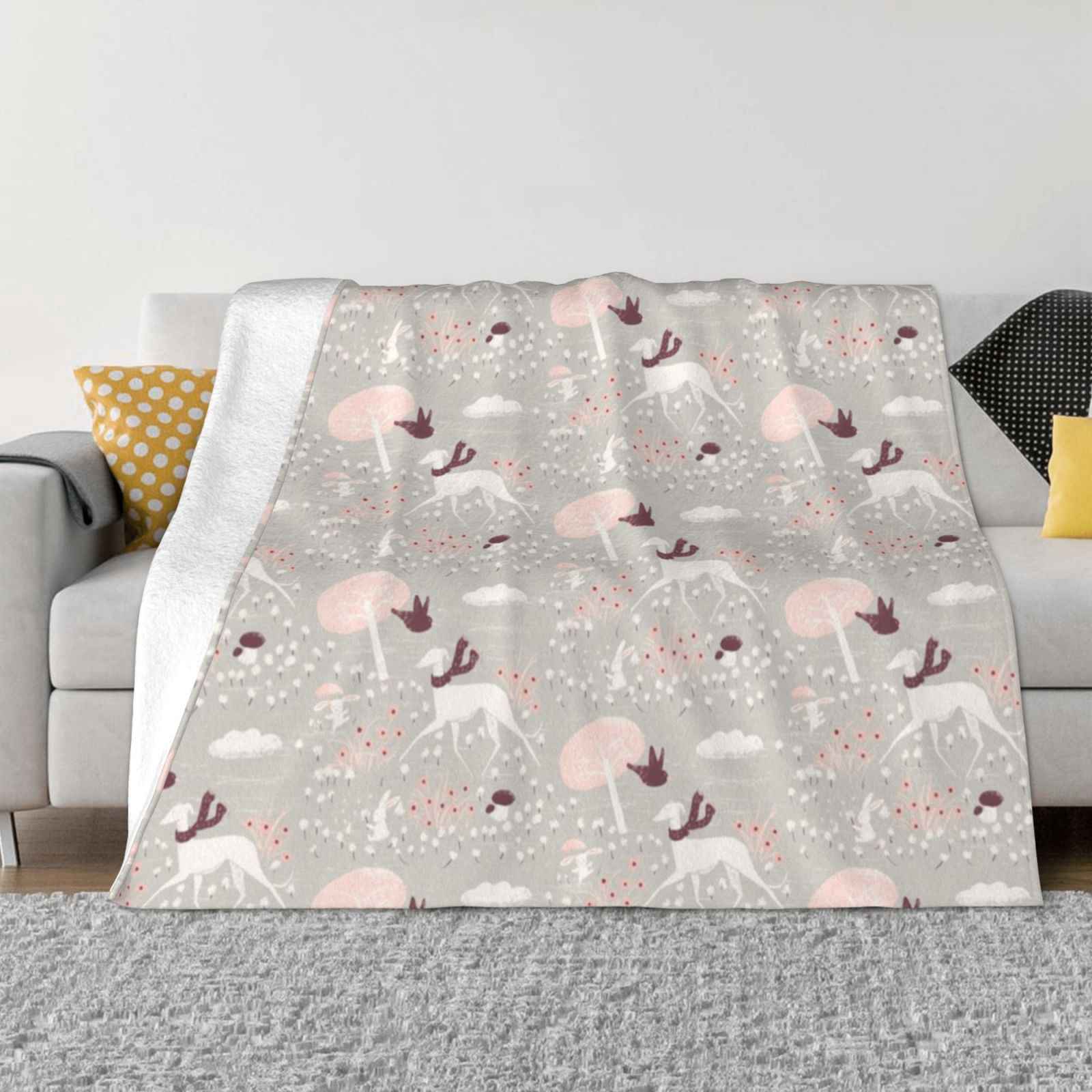 

A Windy Day Blanket Soft Warm Travel Portable Blanket Galgo Sighthound Dog Animal Lobitos Whippet Magyar Agar Windspiel Chien 30x40in