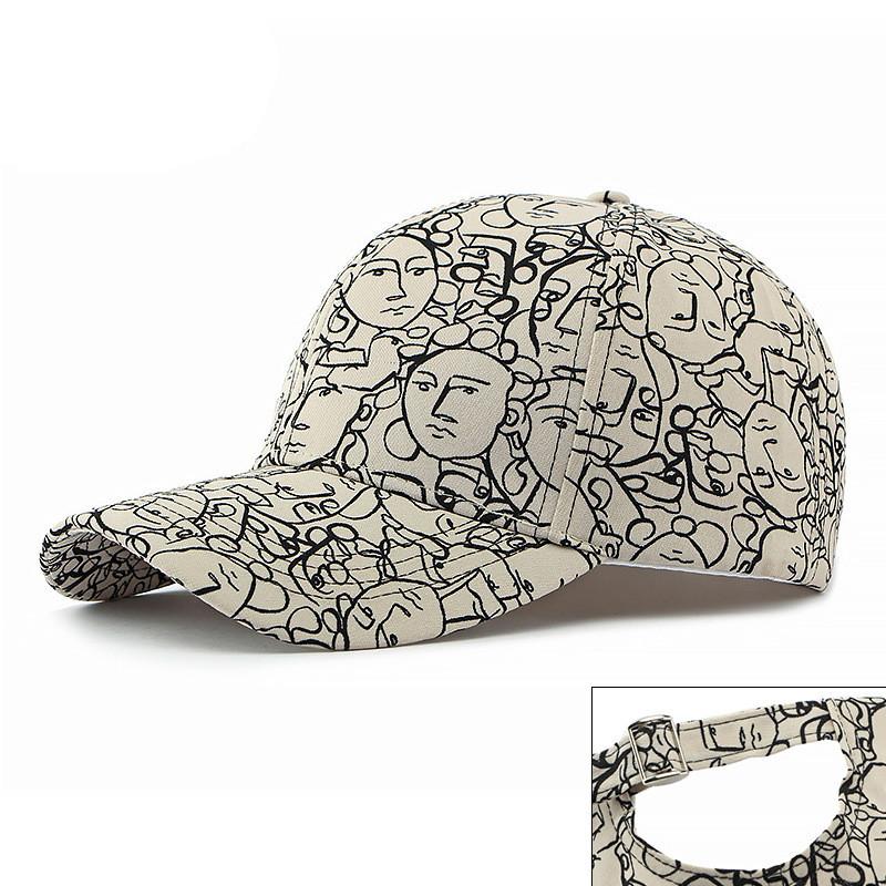 Ethnic Style Denim Baseball Cap With Sun Protection For Outdoor Activities