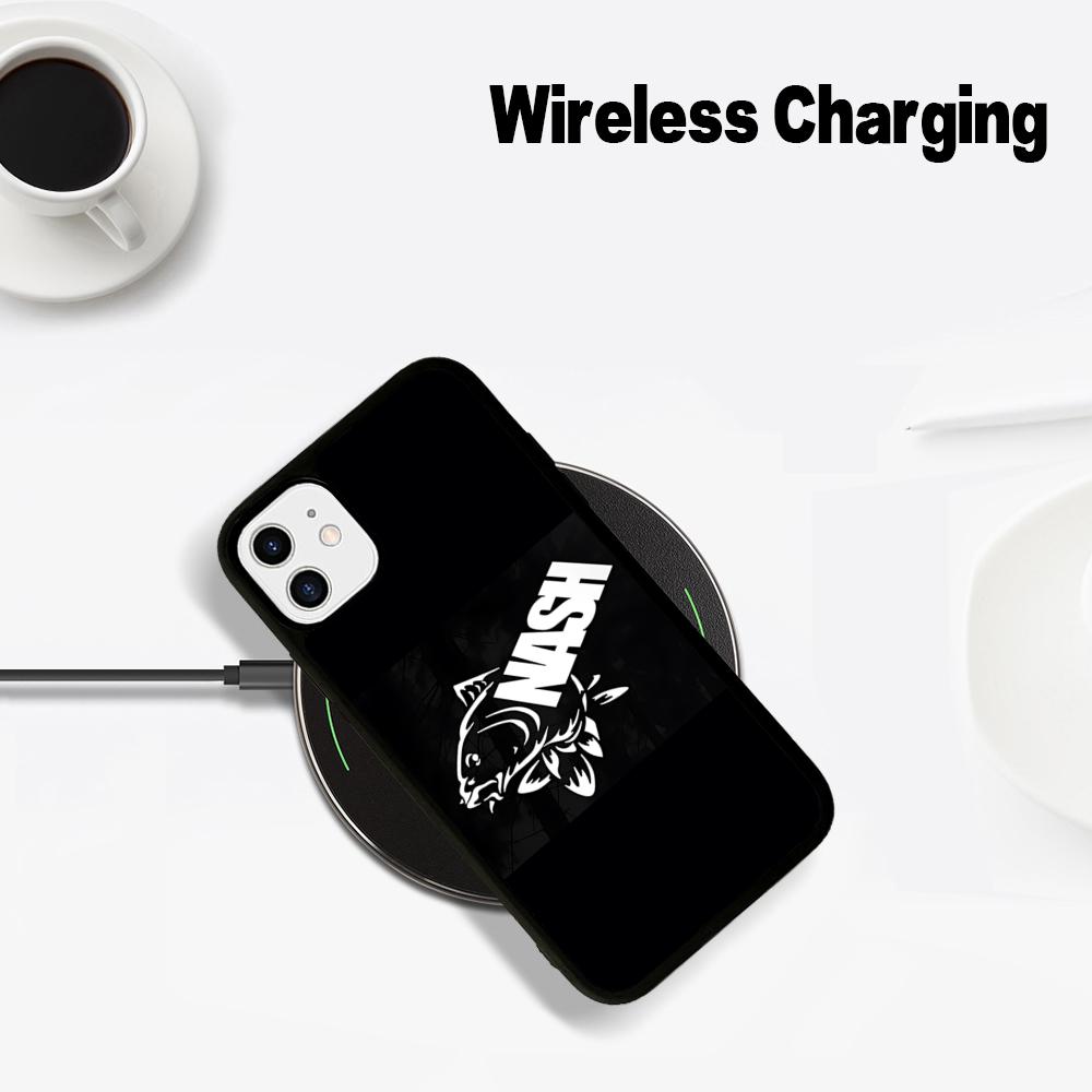 Nash Horgász Logo Telefontok Mágneses Tok iPhone 16 14 13 12 11 15 Pro Max Plus-hoz Magsafe Vezeték nélküli Töltéshez Borító