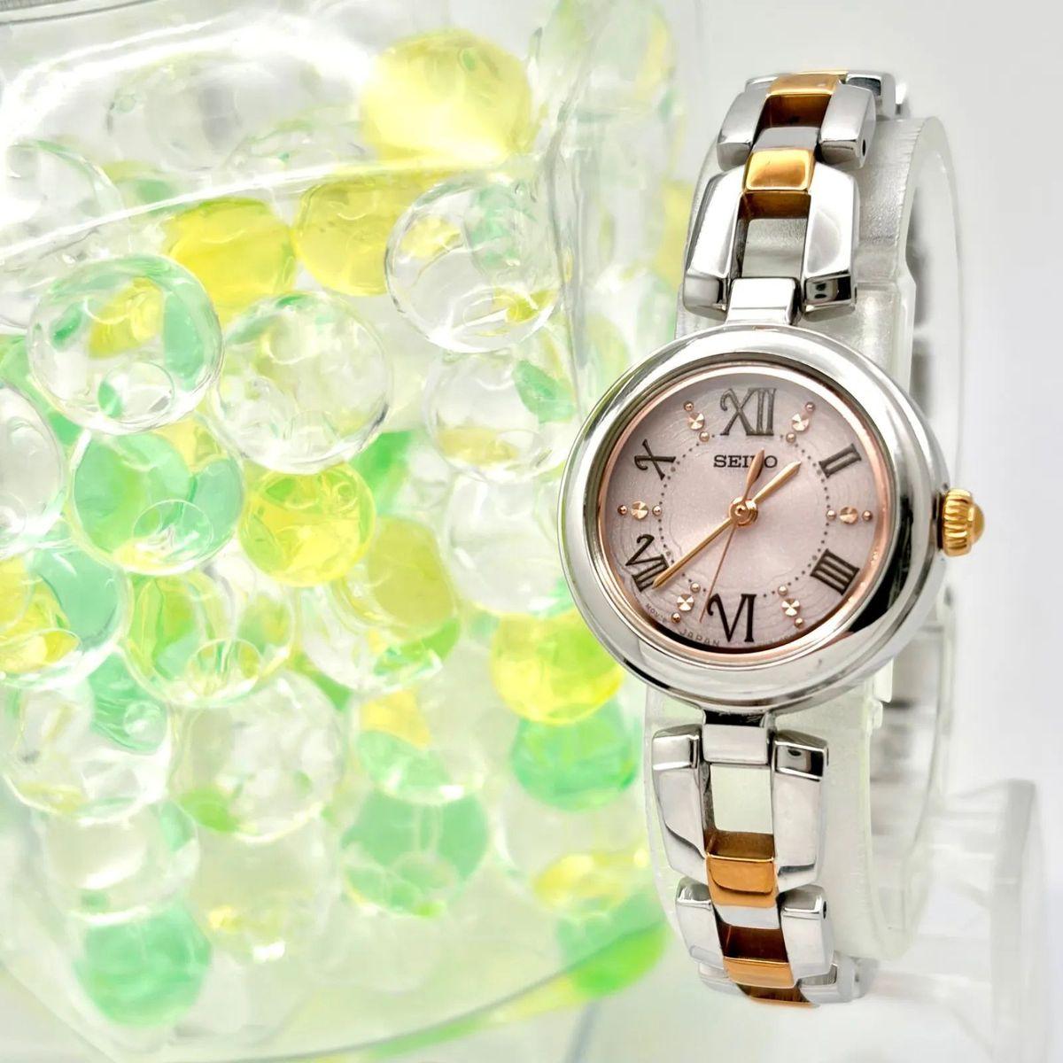[Operation] SEIKO Solar Ladies Watch Purple Pink Silver V117-0CV0 860227