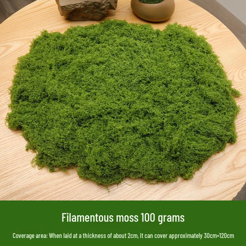 High Simulation Artificial Moss for Green Landscape Arrangement and Bonsai