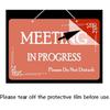 Meeting In Progress Sign,Do Not Disturb In Session Office Door Indicator,Welcome Please Knock Plaque for Business Home Office Meeting, Privacy Home