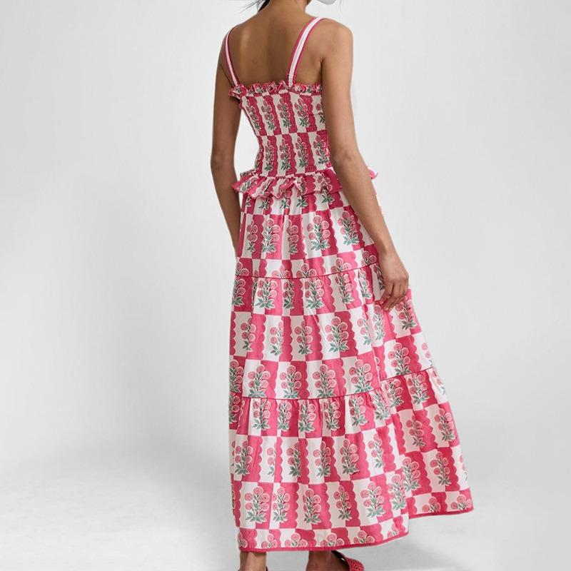 Dámské oblečení, Vlnité okraje, Květinové vzory, Prázdninový styl, Tílka, Šaty