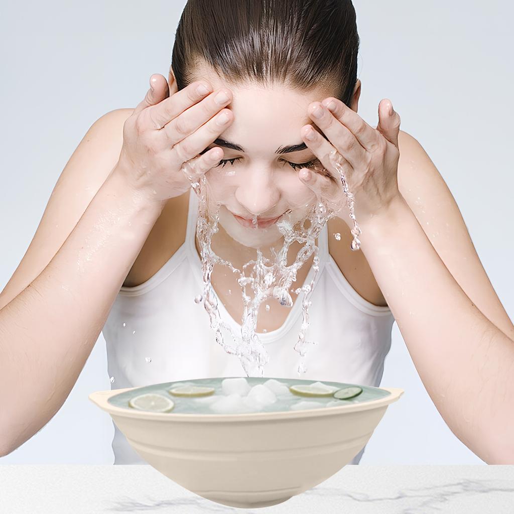 Silicone Foldable Portable Ice Compress Basin Face Ice Compress Ice Bath Wash Basin Care Cold Compress Wash Basin