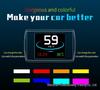 P10 Smart HUD Autoanzeige: HD OBD Tragbarer LCD Fahrcomputer