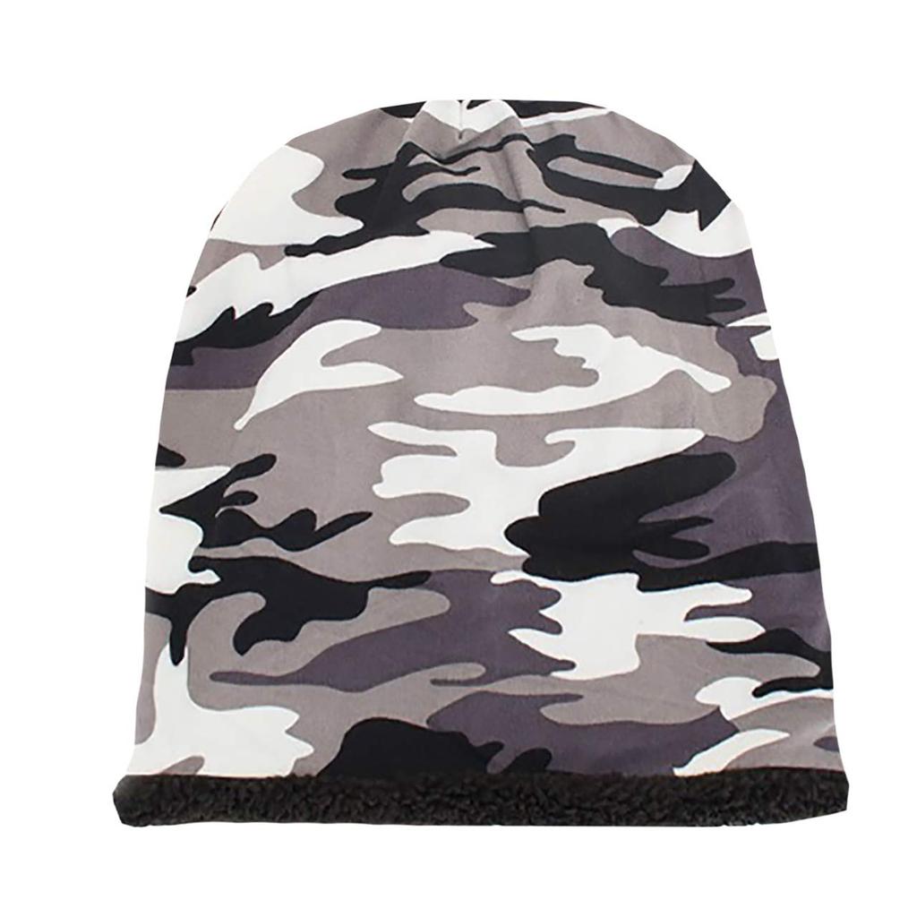 WHITE FANG Knitted Fleece Cold CA294 Cap, Camouflage, Lining, Autumn/Winter, Protection, Men's (02 Green)