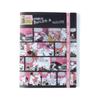 Stationery Moomin Goods Clear Elastic 5 Pockets S2175959 Sun-Star File, Multi-functional, Band, + Zipper, Comic, Pink,