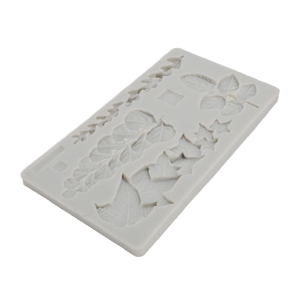 Leaf Silicone Molding Multifunctional Non Stick Easy Demoulding Leaves Molding Tray for Decors Cakes