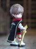 Obitsu 11 (OB11) Size Outfit for Obitsu Dolls (11cm Body): Knight, Noble, Medieval Outfit Set (Shirt, Cape), Cool Design, 2 Colors (Red)