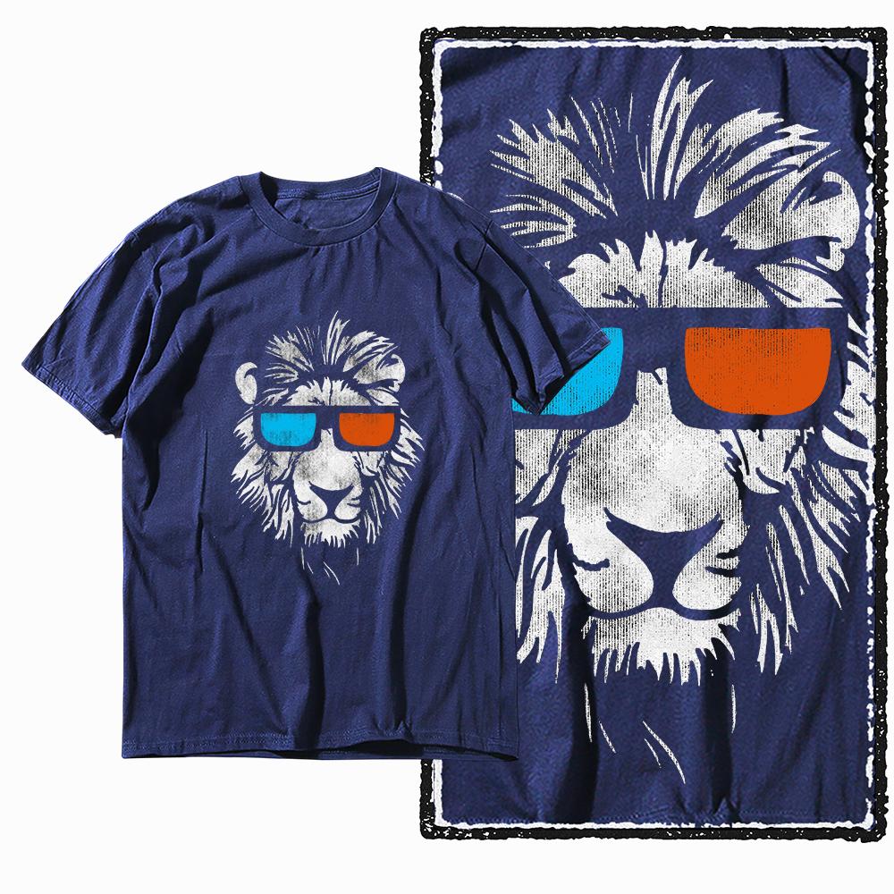 Coolmind MAV lion printed Exclusive graphic men T shirt 100% cotton big size streetwear men tshirt cool t-shirt tee shirts