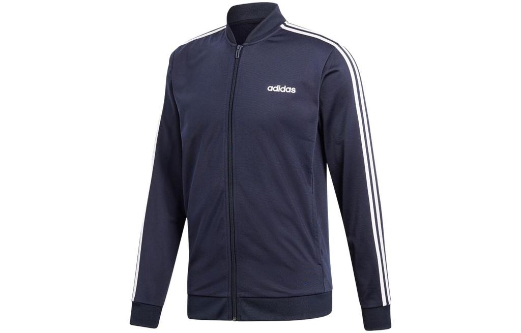 Adidas Casual Sportswear Men's Blue Stand Collar Moderate DV2468