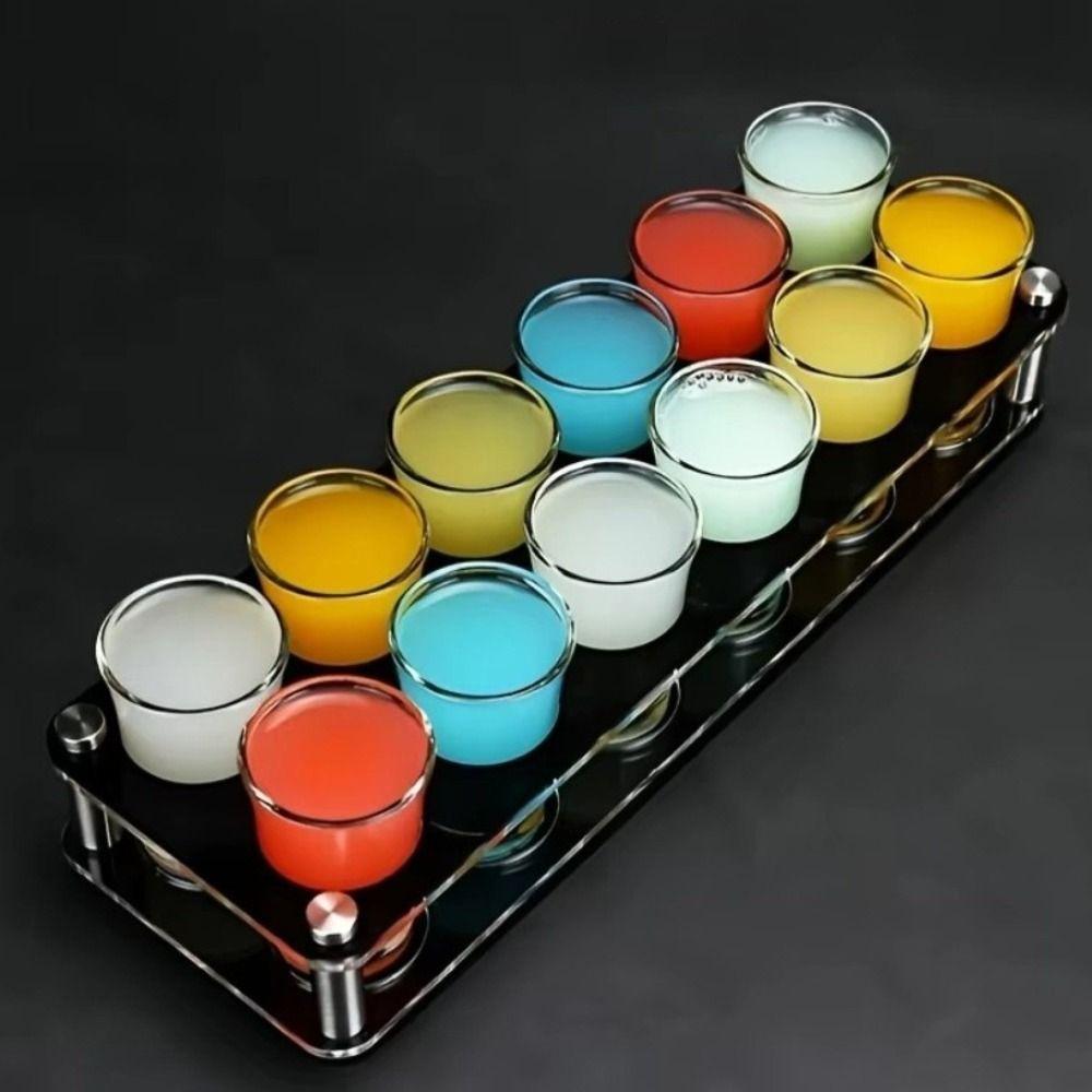Round Hole Shot Glasses Holder 38mm Wine Cup Shelf Shot Glass Display Stand Restaurant Service
