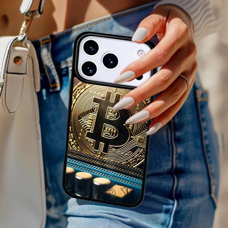 Bitcoin BTC Phone Case For iPhone 17 Air 14 15 13 12 Max Cover For Apple 14 15 16 16e 11 Pro Max Plus Coque