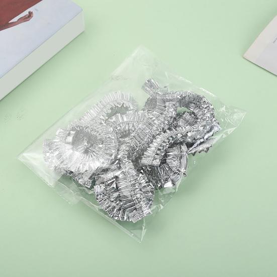 2 Pack Aluminum Foil Film Insulation Cover for Bowls & Plates Elastic Insulation Lid Easy Clean Reusable Kitchen Aid