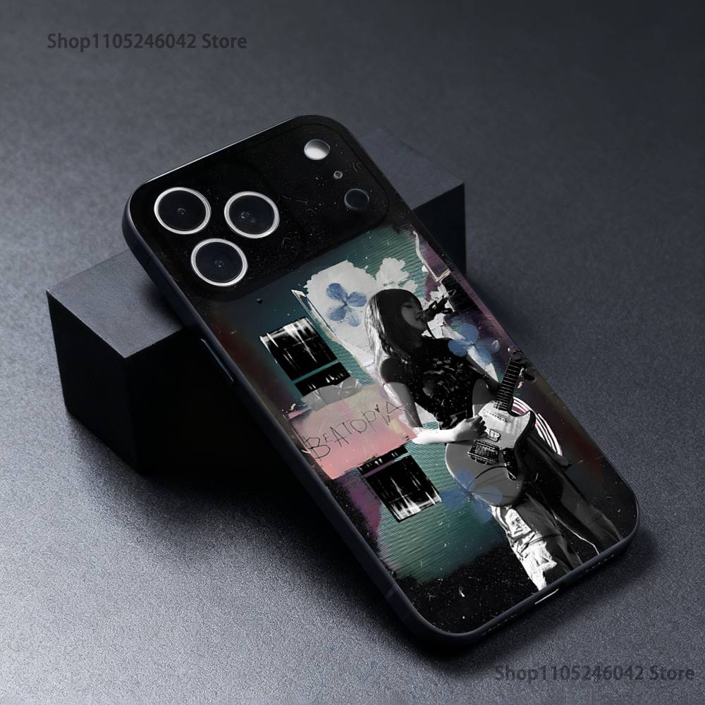 B-beabadoobee Beatopia Handyhülle Für iPhone 17,16,15,14,13,12,11,Pro,Max,Plus Schwarzes Weiches Cover