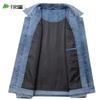 Shanshan Men's Retro Business Casual Denim Jacket