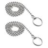 Bath Chain, Bath Plug Chain, Bath Ball Chain, Bath Plug Chain, 304 Stainless Steel, Bath Tap Chain, Bath Tap Chain, Double Rings On Both Ends, Total L