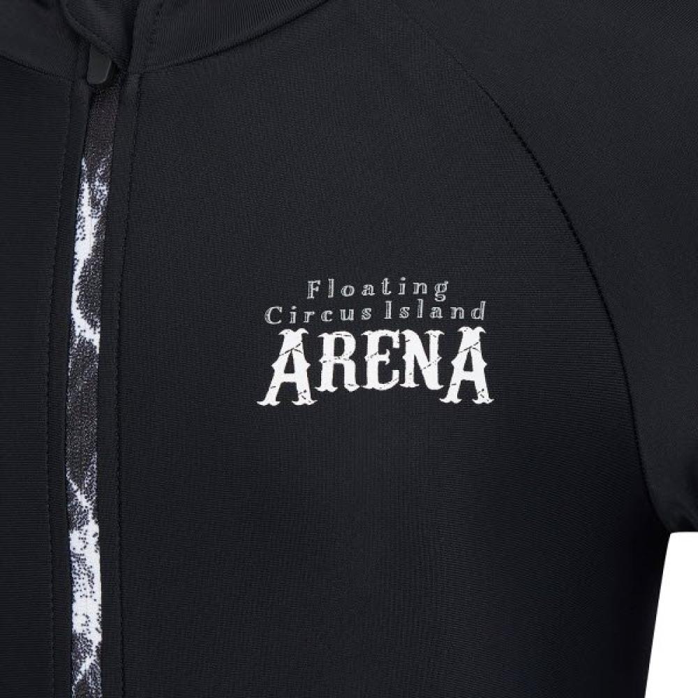 Arena Boys Joy Rib Zip Up Rash Guard Set  A6bb1bs81 Blk 