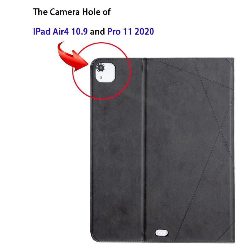 Pokrowiec na tablet do iPad Pro 11 12.9 Air 2 3 4 5 10.9 10.2 7. 8. 9. 10. generacji Mini 6 9.7 cala 2018 Case Biznesowy Flip Stand Funda