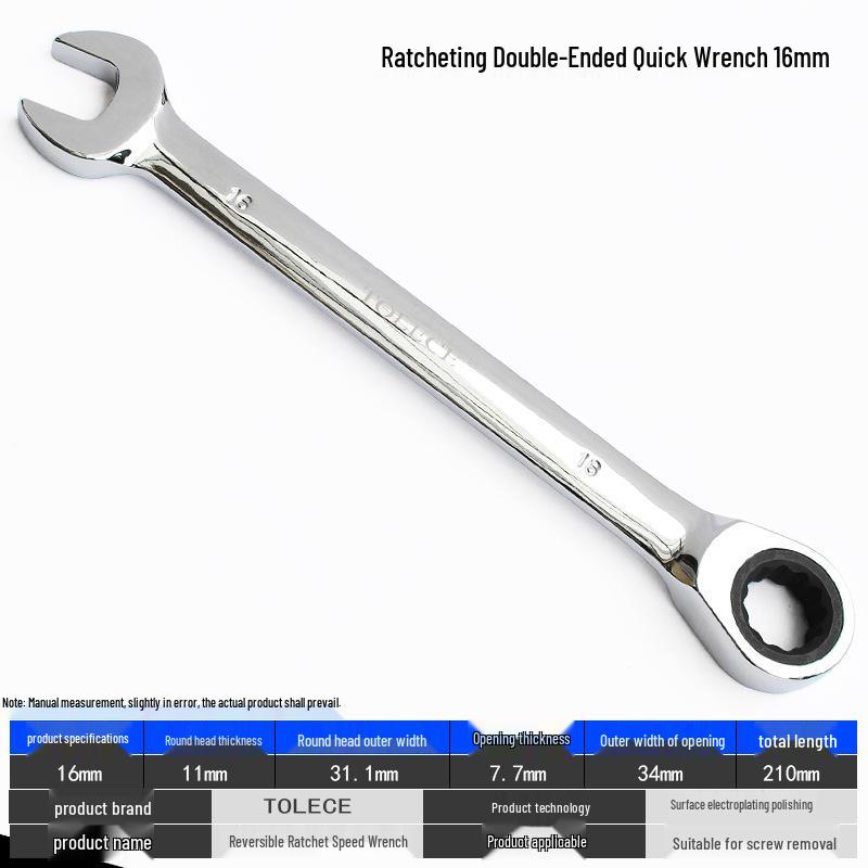 QuickTorx Reversible Ratchet Open-End Wrench