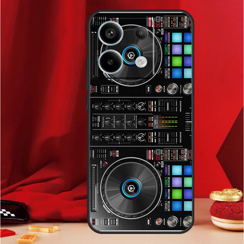 Electronic Music DJ Controller Mixer Case For Xiaomi Redmi Note 14 12 11 10 13 15 Pro Plus Redmi 15 13 10C 12C 13C 14C 15C Funda